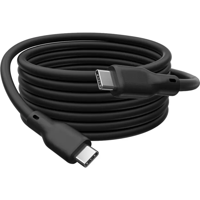 Digitus USB4 Gen 3x2 silicone connection cable USB-C > USB-C (black, 0.5 meter, PD, charging with up to 240 watts)