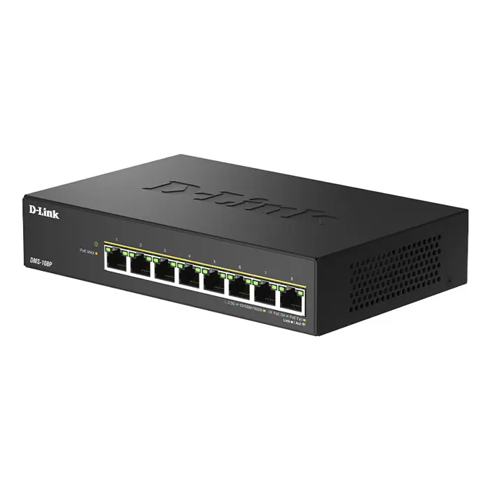 DLINK DMS-108P/E 8-Port Multi-Gigabit Unmanaged Po