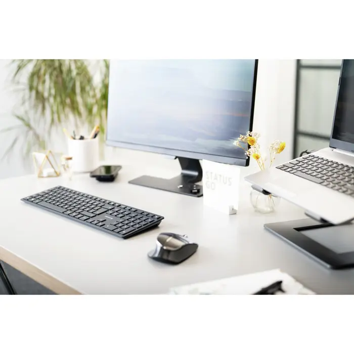 DW 9500 SLIM (black/gray, DE layout, Cherry SX scissor technology)