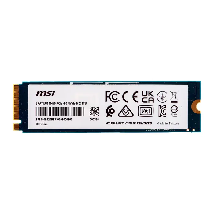 SSD MSI SPATIUM M450 PCIe 4.0 NVMe M.2 1TB