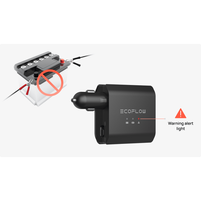 Ecoflow smart automatic car battery charger 12/24V