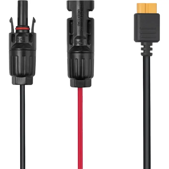 EcoFlow Solar to XT60i charging cable (black, 2.5 meters, for Powerstation DELTA 2)