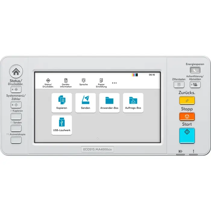 ECOSYS MA4000cix (incl. 3 years Kyocera Life Plus) (gray/black, USB, LAN, scan, copy, HyPAS, duplex (print), duplex (scan))