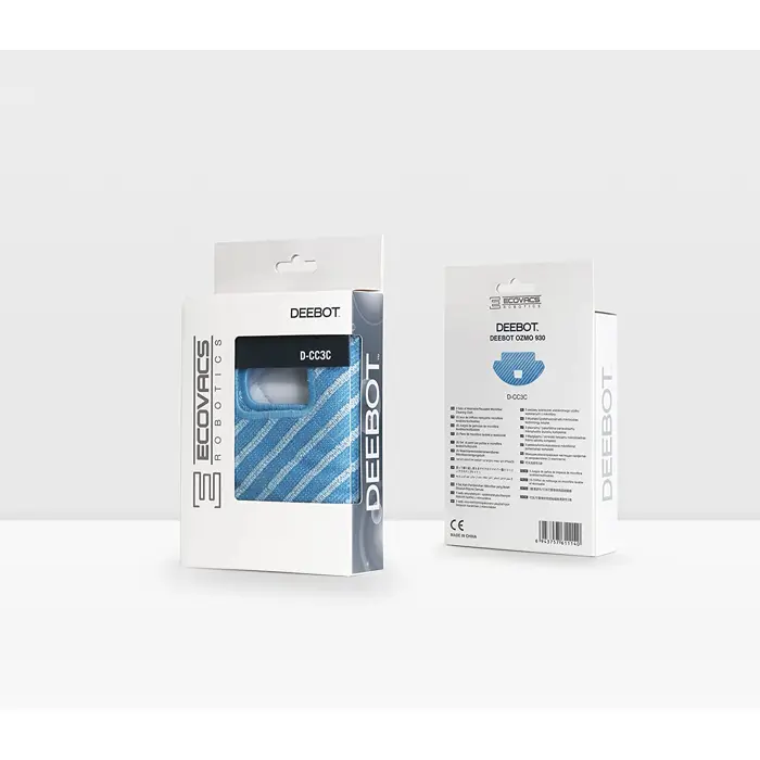Ecovacs Cleaning cloths D-CC3C, wiper cover (3 pieces, for DEEBOT OZMO 930, Pro 930)