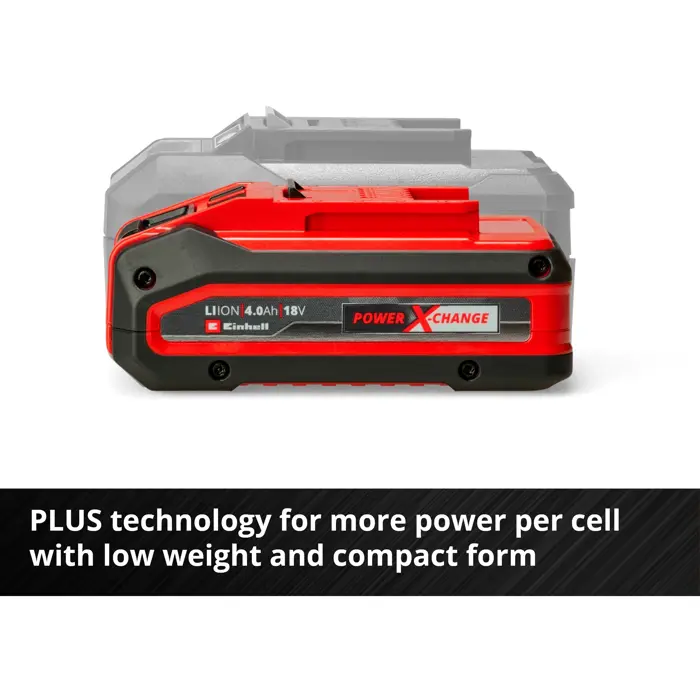 Einhell 18V 4.0Ah Power-X-Change Plus, rechargeable battery (red/black)