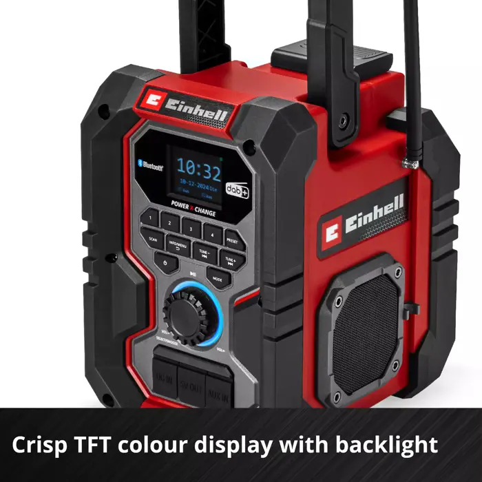 EINHELL battery-powered radio TE-CR 18 Li DAB+/FM/BT - Solo