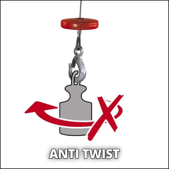 Einhell cable hoist TC-EH 250, cable winch (red, 450 watts)