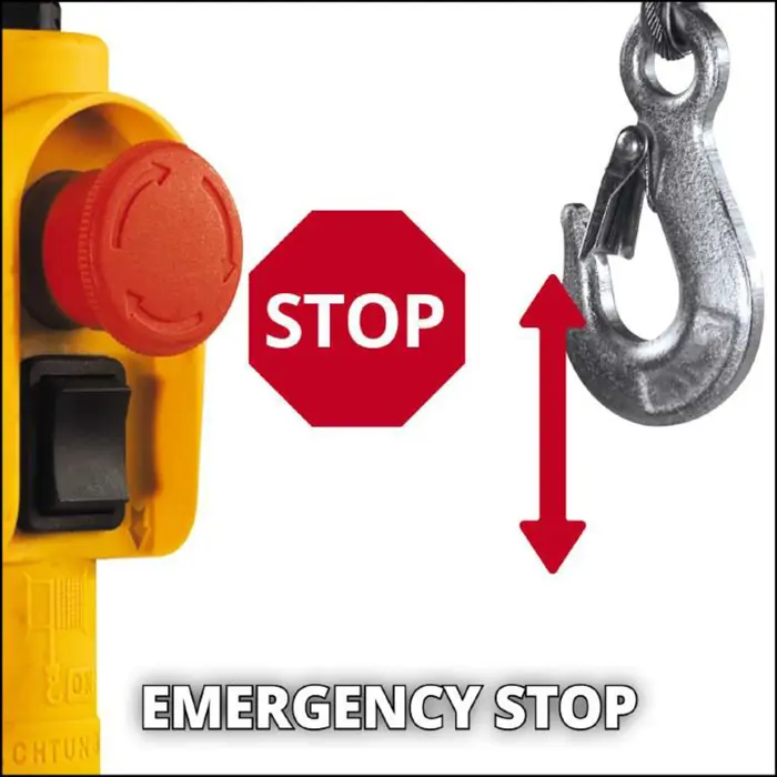 Einhell cable hoist TC-EH 500, cable winch (red, 800 watts)