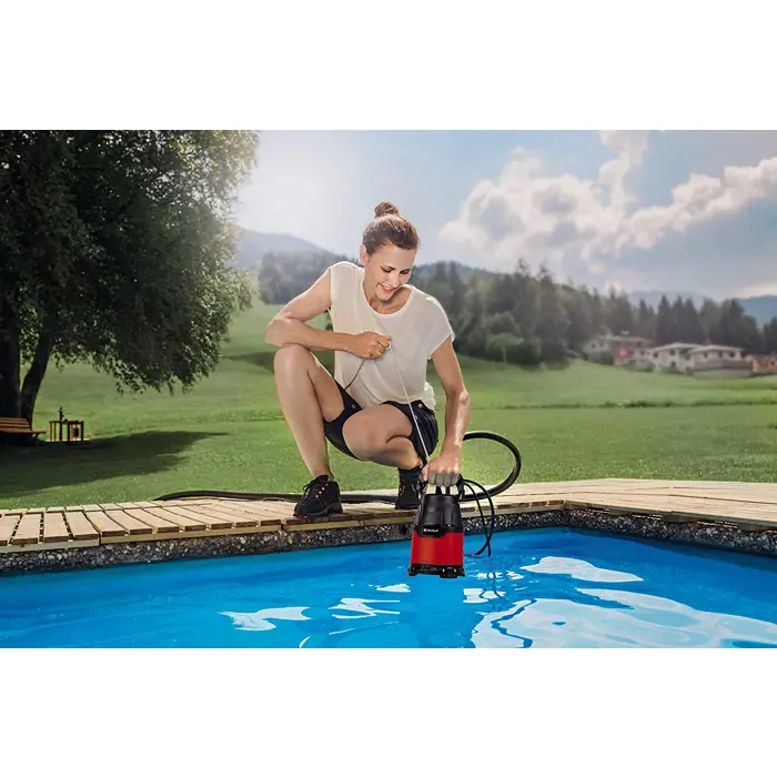 Einhell clear water pump GC-SP 2275, submersible / pressure pump (red / black, 220 watts)