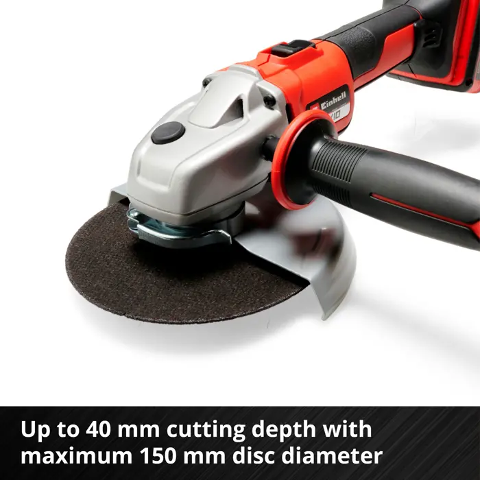 Einhell cordless angle grinder TE-AG 18/150 Li BL - Solo (red/black, without battery and charger)