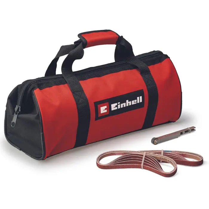 Einhell cordless band file TE-BF 18 Li-solo, 18Volt, electric file (red/black, without battery and charger, in tool bag)