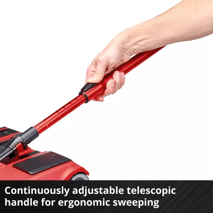 EINHELL Cordless Broom TE-FS 18 Li-Solo, Upright Vacuum Cleaner red/black, without battery and charger