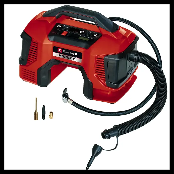 Einhell Cordless compressor PRESSITO 18/21 (red/black, without battery and charger)