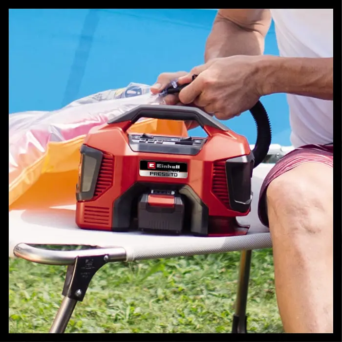 Einhell Cordless compressor PRESSITO 18/21 (red/black, without battery and charger)