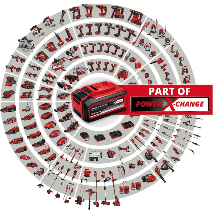 Einhell Cordless Drill Set TE-CD 18/45 3X-Li +22, 18V (red/black, Li-Ion battery 2.0Ah, 22-piece accessories)