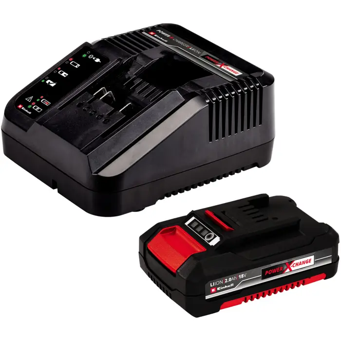 Einhell Cordless Drill Set TE-CD 18/45 3X-Li +22, 18V (red/black, Li-Ion battery 2.0Ah, 22-piece accessories)