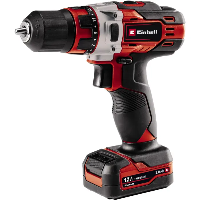 Einhell cordless drill TE-CD 12/1 Li (red / black, Li-ion battery 2Ah)