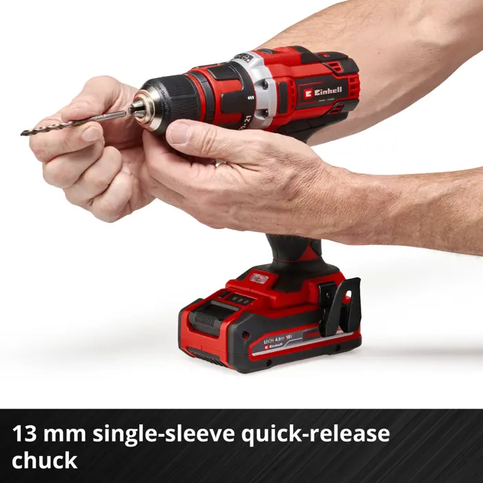 Einhell Cordless Drill TE-CD 18/40 Li Solo (red / black, without battery and charger)