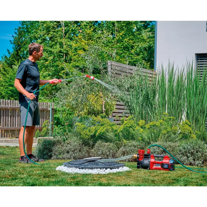 Einhell cordless garden pump AQUINNA 36/38 F LED, 36Volt (2x18V) (red/black, without battery and charger)