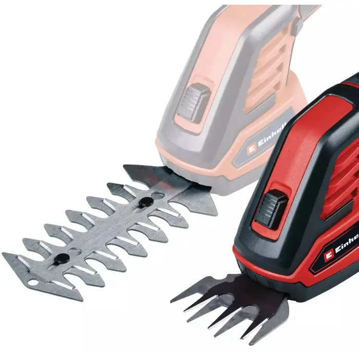 Einhell Cordless Grass Shears/Shrub Shears GC-CG 3.6/70 Li (black/red, Li-ion battery 2.0Ah, telescopic extension)