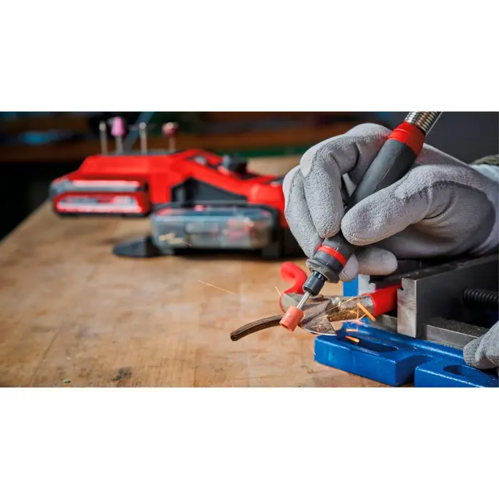 Einhell cordless grinding / engraving tool (stat) TE-MT 18/34 Li-Solo, straight grinder (red/black, without battery and charger)