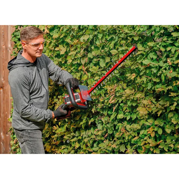 Einhell cordless hedge trimmer GE-CH 36/61 Li-Solo, 36Volt (2x18V) (red/black, without battery and charger)