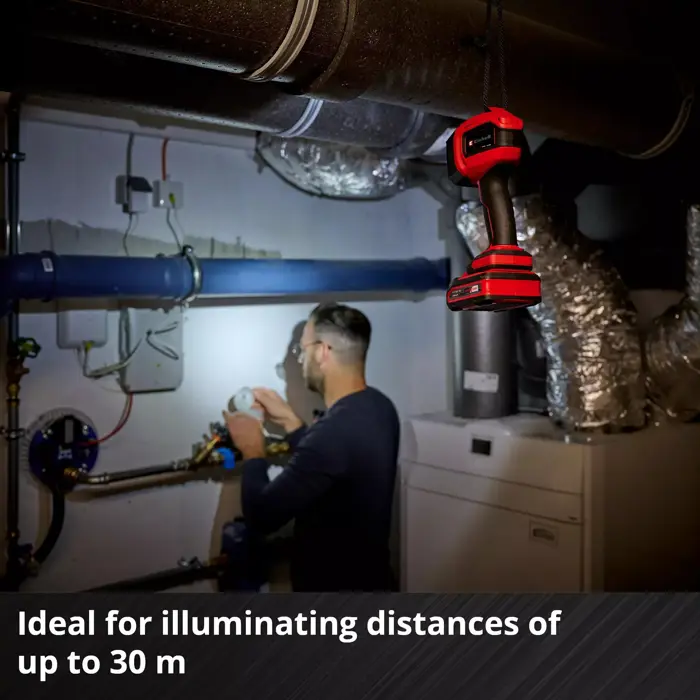 EINHELL Cordless Lamp TC-CL 18/350 Li - Solo, LED light without battery and charger