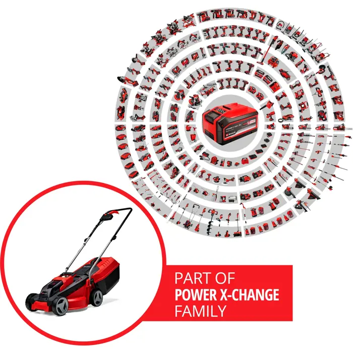 Einhell cordless lawn mower GE-CM 18/30 Li Kit - Kit 1x 3 Ah battery