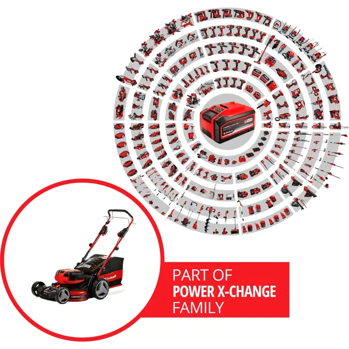 Einhell cordless lawn mower GE-CM 36/47 S HW Li - 3413200
