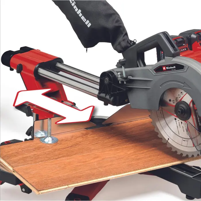 Einhell cordless mitre saw TE-MS 36/10 L Li-Solo, 36Volt (2x18V) (red, without battery and charger)