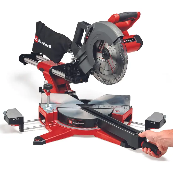 Einhell cordless mitre saw TE-MS 36/10 L Li-Solo, 36Volt (2x18V) (red, without battery and charger)