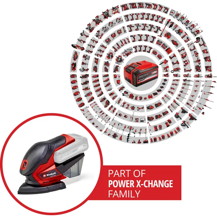 Einhell cordless multi-sander TE-OS 18/150 Li - solo
