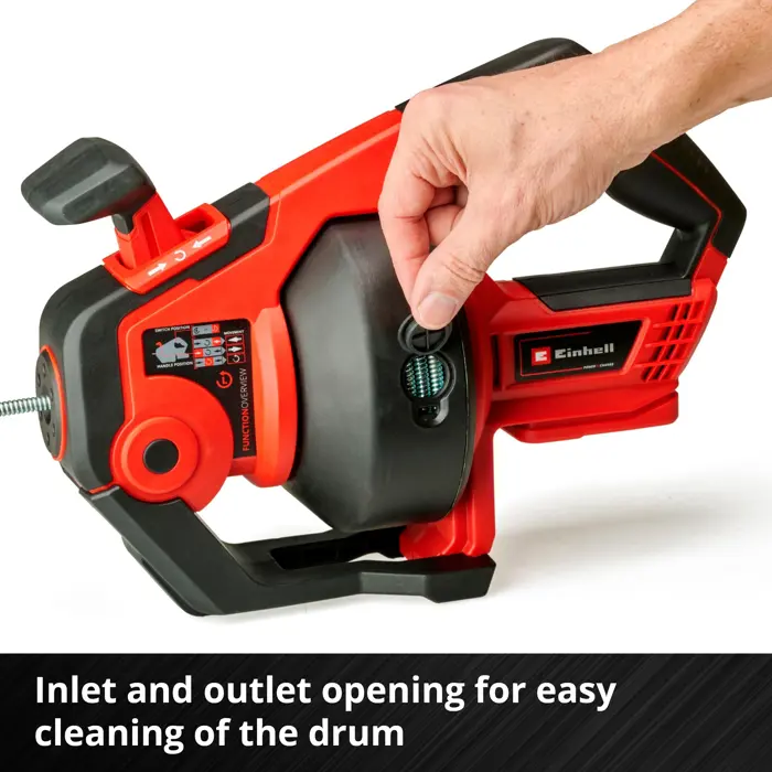 Einhell cordless pipe cleaning device TE-DA 18/760 Li-Solo (red/black, without battery and charger)