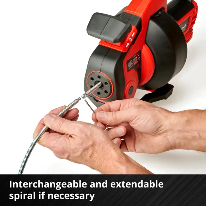 Einhell cordless pipe cleaning device TE-DA 18/760 Li-Solo (red/black, without battery and charger)