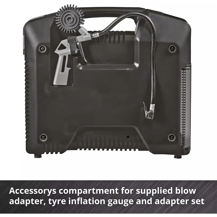EINHELL Cordless Portable Compressor TE-AC 36/8 Li OF Set - Solo, 36Volt (2x18V) red, without battery and charger