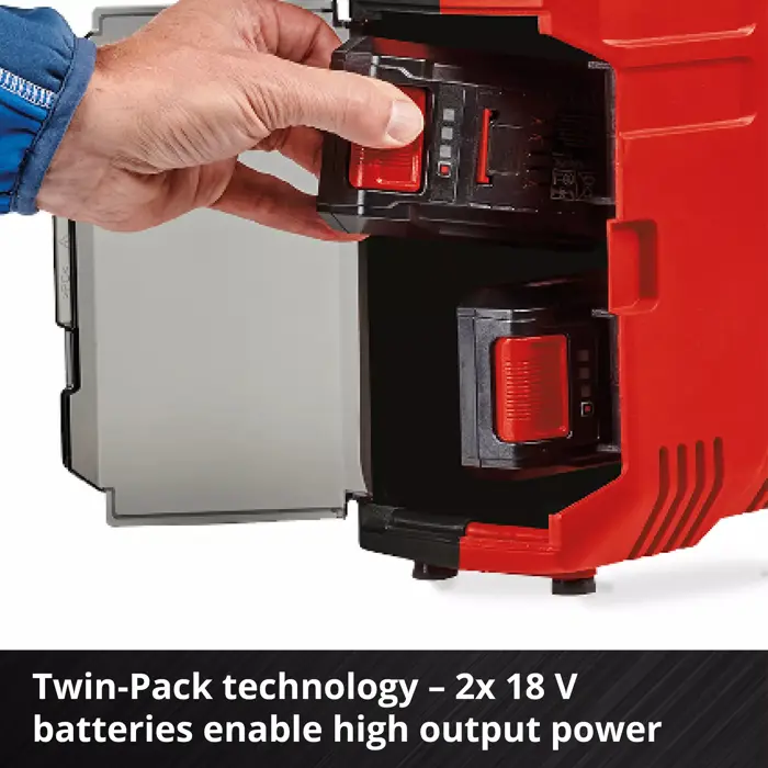 EINHELL Cordless Portable Compressor TE-AC 36/8 Li OF Set - Solo, 36Volt (2x18V) red, without battery and charger