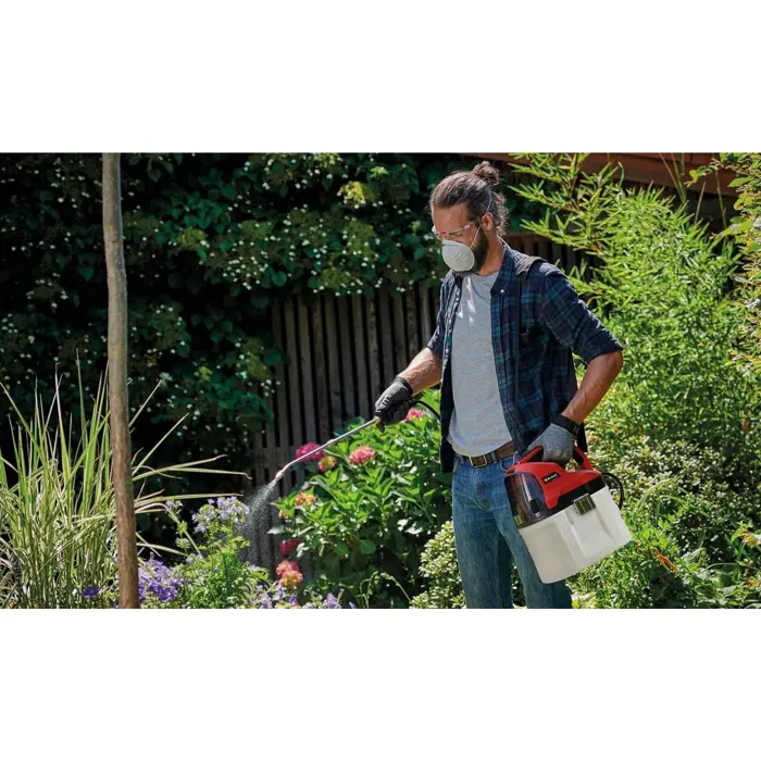 Einhell cordless pressure sprayer GE-WS 18/75 Li-Solo, 18V, pressure sprayer (grey/red, without battery and charger)