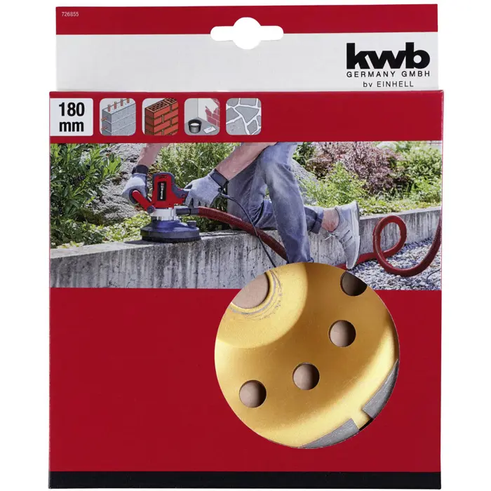 EINHELL diamond grinding disc O 180mm for EINHELL wall and concrete grinder TE-DW 180