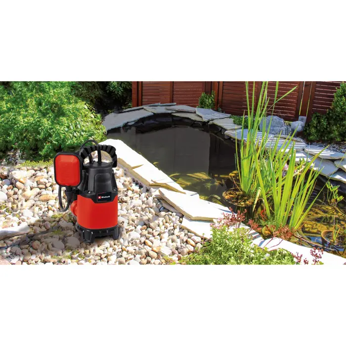 Einhell dirty water pump GC-DP 3325, submersible / pressure pump (red / black, 330 watts)