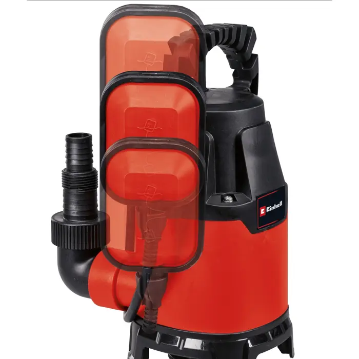 Einhell dirty water pump GC-DP 3325, submersible / pressure pump (red / black, 330 watts)