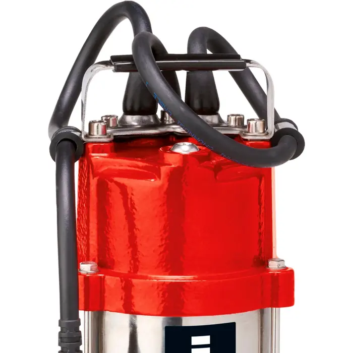 Einhell dirty water pump GC-DP 5010 G, submersible / pressure pump (red/stainless steel, 500 watts)