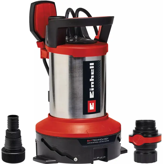 Einhell dirty water pump GE-DP 7535 N LL ECO, submersible / pressure pump (red/black, 750 watts)