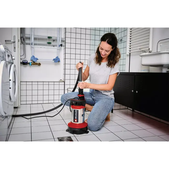 Einhell dirty water pump GE-DP 7535 N LL ECO, submersible / pressure pump (red/black, 750 watts)
