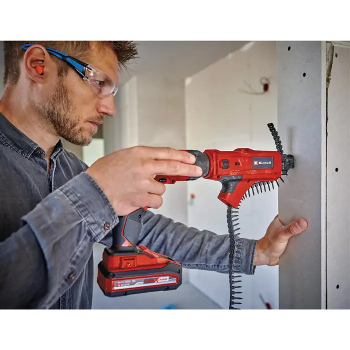 EINHELL drywall screwdriver magazine attachment red, for drywall screwdrivers TE-DY 18 Li and TC-DY 710 E