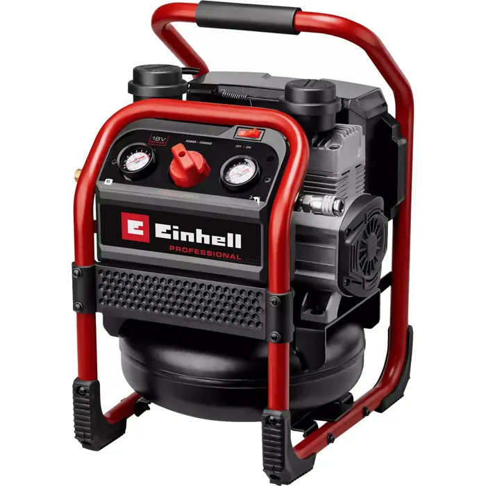 Einhell Power X-Change Akku-Kompressor SILENZZO 18/160, 18Volt (rot/black, ohne Akku und Ladegerät)