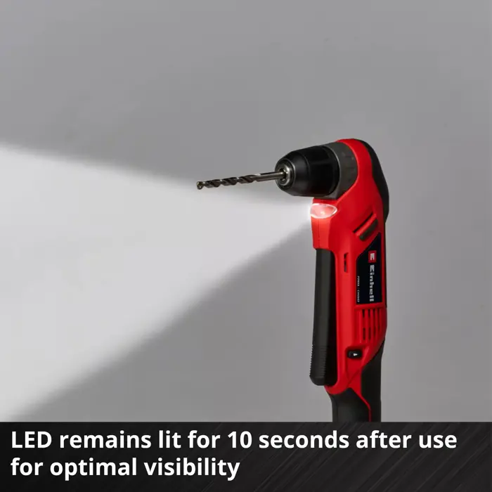 EINHELL Power X-Change Cordless Angle Drill TE-AD 18 Li - Solo, 18 Volt red/black, without battery and charger
