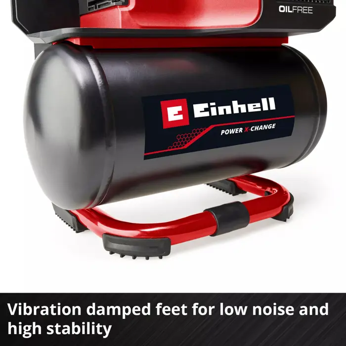 EINHELL Power X-Change cordless compressor TE-AC 18/75 Li OF-Solo, 18 Volt black/red, without battery and charger