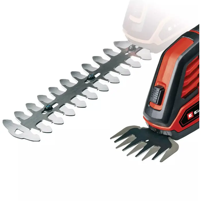 EINHELL Power X-Change Cordless Grass Shears/Shrub Shears GE-CG 18/100 Li T (1x 2.5Ah) red/black, Li-ion battery 2.5Ah, with telescopic handle