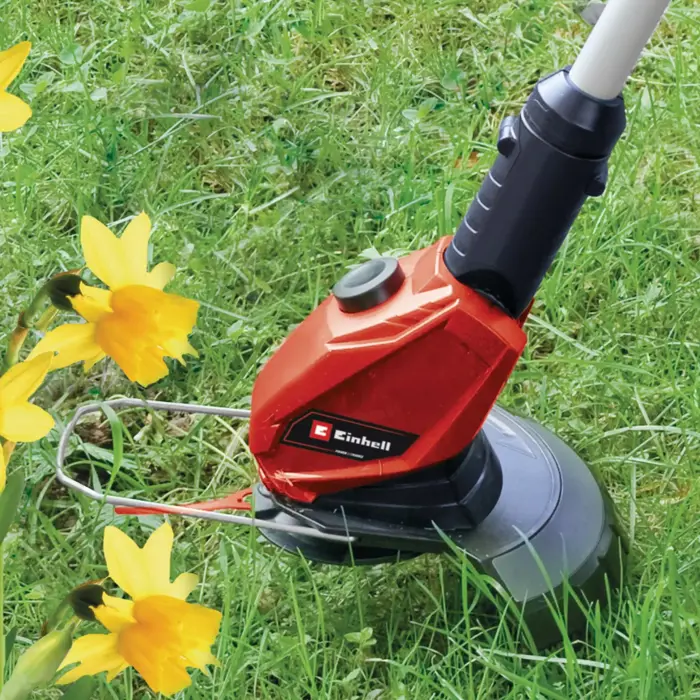 EINHELL Power X-Change cordless grass trimmer GE-CT 18 Li, 18 Volt red/black, Li-ion battery 2.5 Ah