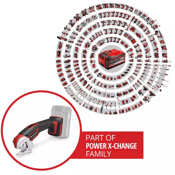 Einhell Power X-Change cordless universal cutter TE-UC 18/6 Li - Solo, 18Volt (black/red, without battery and charger)
